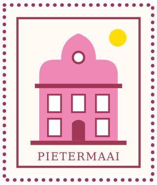 Postzegel met een monumentaal pand in Pietermaai