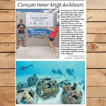 CuraÃ§ao Tiener krijgt Duikbeurs